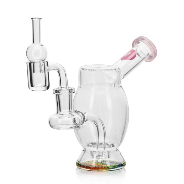 WAX SET – BUBBLE RIG + BANGER + CARB CAP PINK