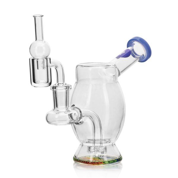 WAX SET – BUBBLE RIG + BANGER + CARB CAP BLUE