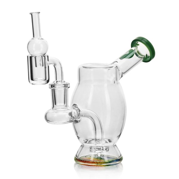 WAX SET – BUBBLE RIG + BANGER + CARB CAP GREEN