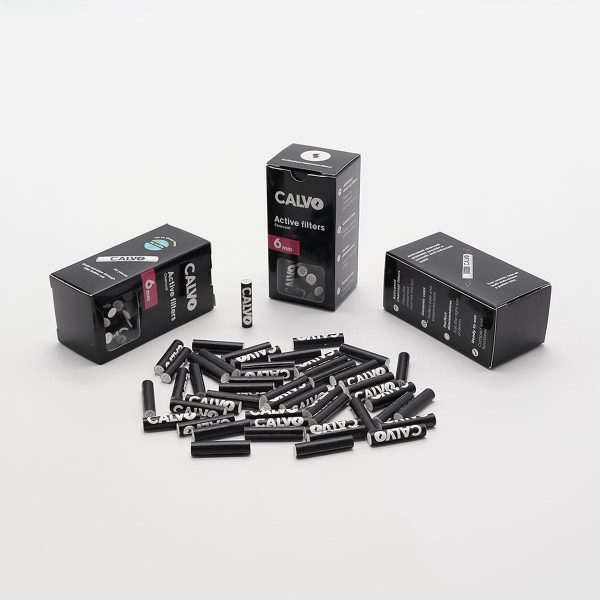 ACTIVE FILTER CALVO BLACK – 50 FILTERS PER BOX – 6 BOX PER DISPLAY