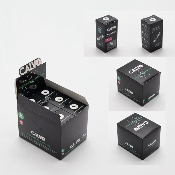ACTIVE FILTER CALVO BLACK – 50 FILTERS PER BOX – 6 BOX PER DISPLAY - Image 3