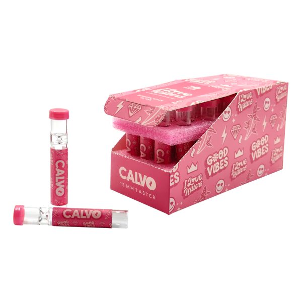 GOOD VIBES PINK HITTER DISPLAY - CALVO GLASS